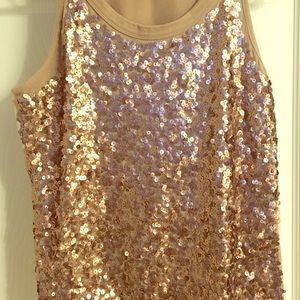 Gold Sequin shirt